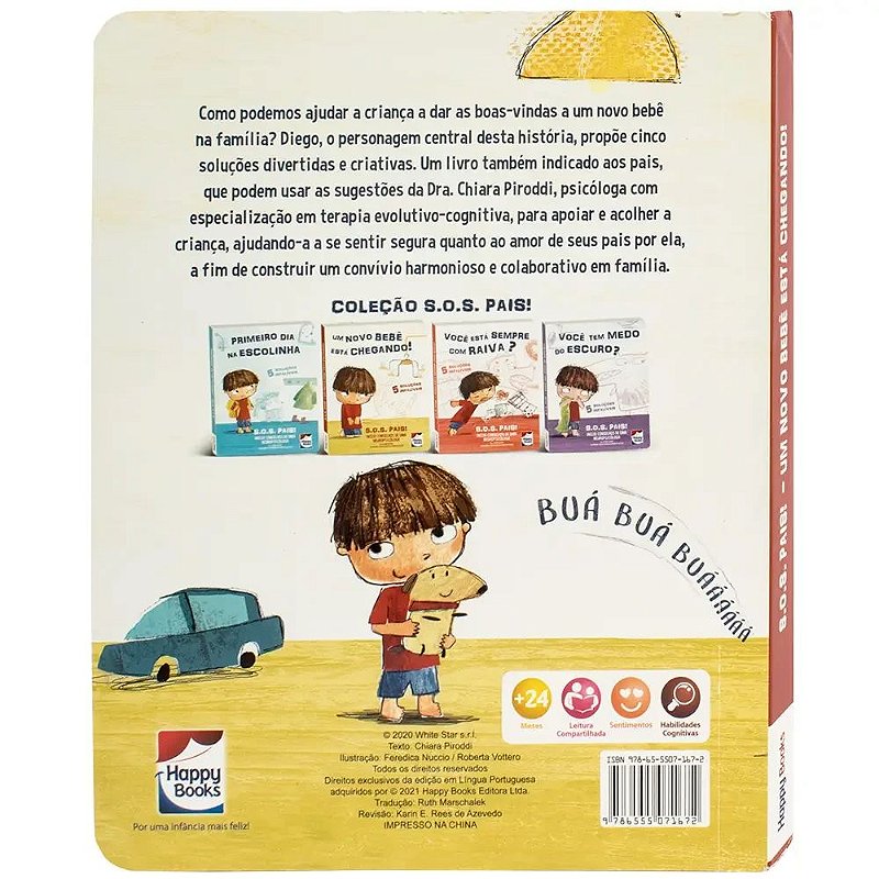 Livro S.O.S. Pais: Um novo bebê está chegando! - Happy Books