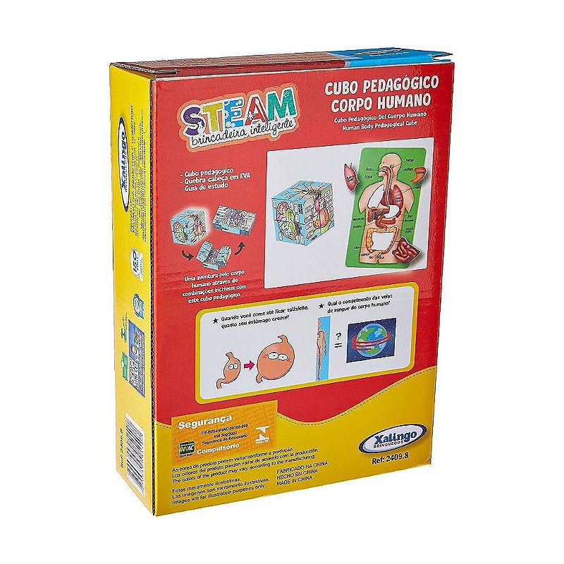 Steam Cubo Corpo Humano - Xalingo Brinquedos.