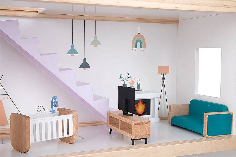 Super Casinha Completa - Mansão Dollhouse - Tooky Toy