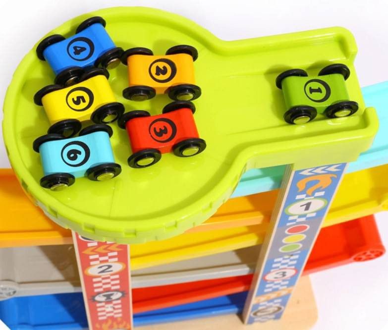Super Torre de Carros de Madeira - Tooky Toy