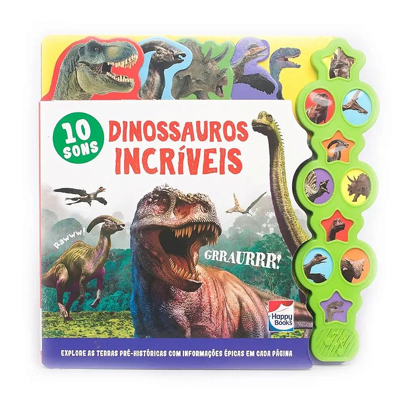 Livro Para Colorir - Dinossauros Incríveis