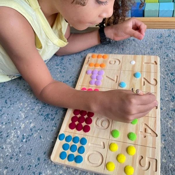 Tabuleiro de Contagem Montessori Nº1 - Criando Brinquedos