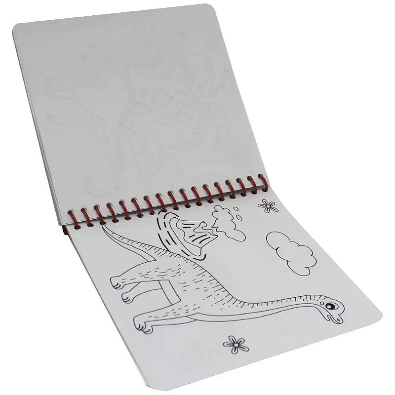Um livro-kit divertido! Desenhe os Dinossauros - Happy Books