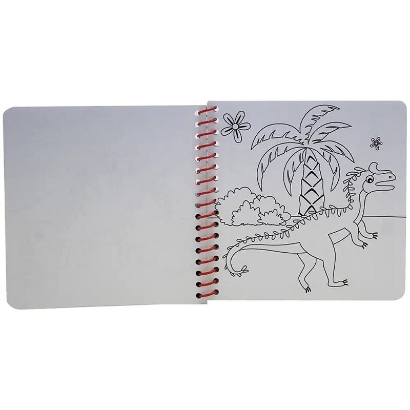 Um livro-kit divertido! Desenhe os Dinossauros - Happy Books