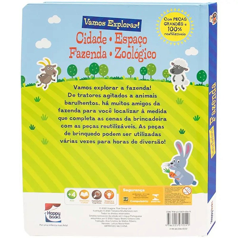 Livro Vamos explorar! Fazenda - Happy Books