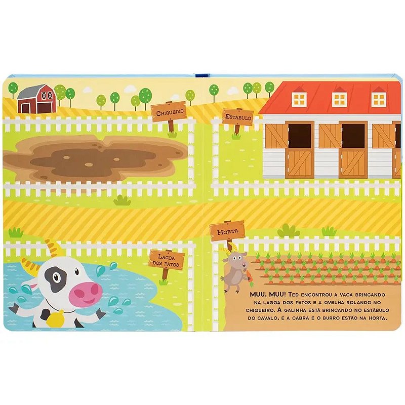 Livro Vamos explorar! Fazenda - Happy Books
