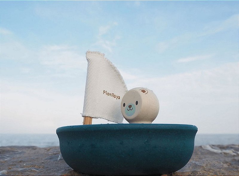 Veleiro Urso polar de madeira - Plantoys