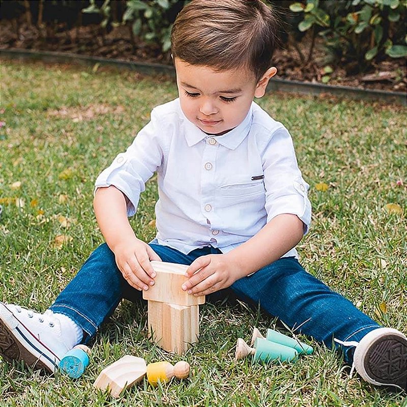 Vilarejo - Brinquedo de Madeira - Lume Brinquedos