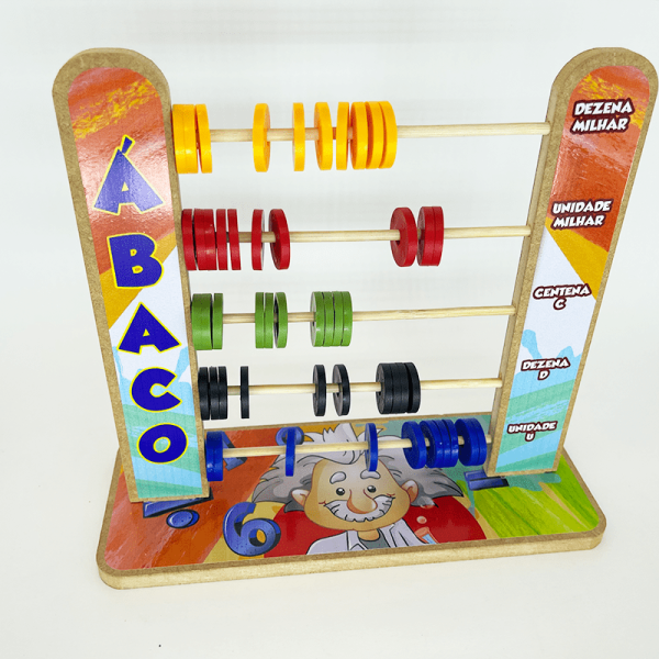 Ábaco Infantil da Maninho Brinquedos - Ferramenta Educativa para Matemática e Lógica