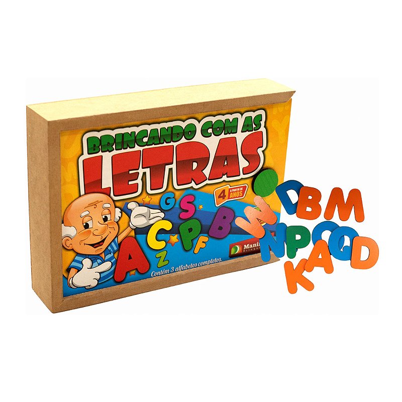Brincando com as letras - Maninho Brinquedos - Casa do Brinquedo® Melhores  Preços e Entrega Rápida
