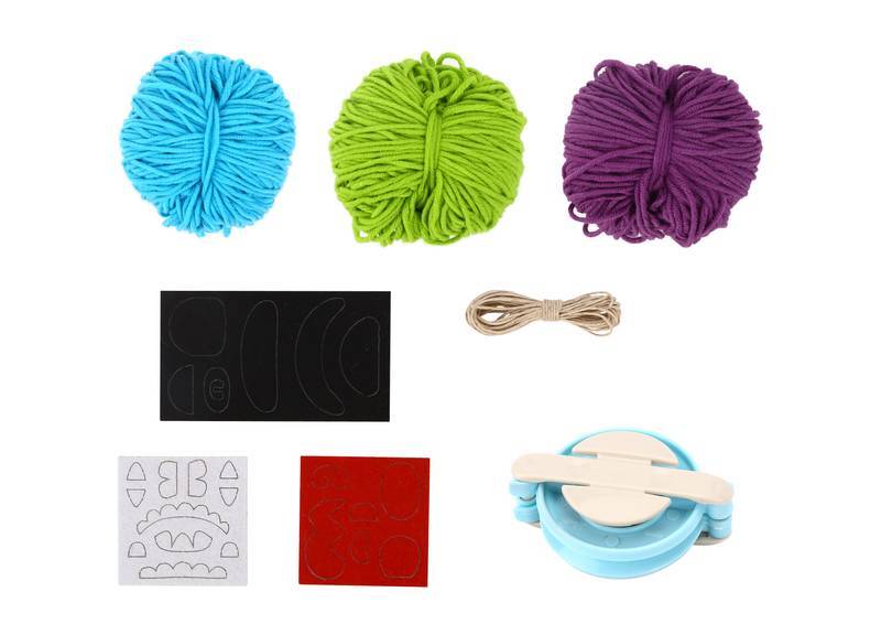 Kit de Artesanato Criando Pom Pom - Crie Monstrinhos Divertidos! - Tooky Toy