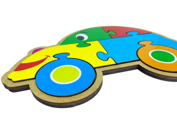 Quebra-Cabeça Carro: diversão e aprendizado para crianças - Maninho Brinquedos