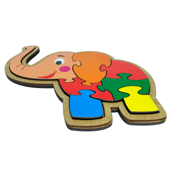 Quebra-Cabeça Elefante: diversão e aprendizado para crianças - Maninho Brinquedos