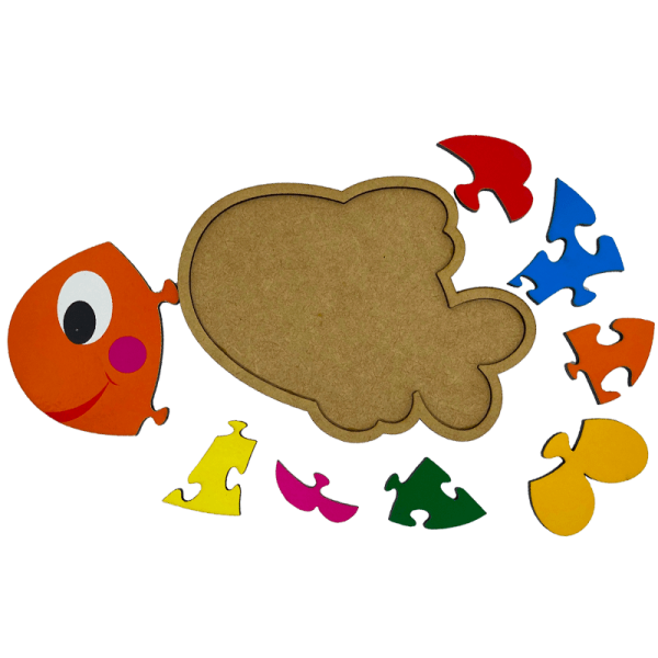 Quebra-Cabeça Peixe: diversão e aprendizado para crianças - Maninho Brinquedos