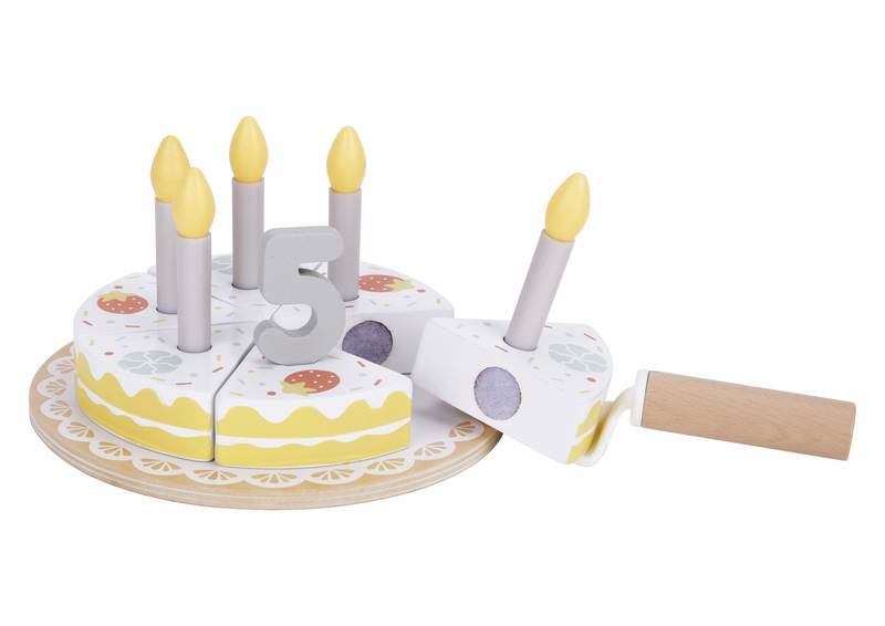 Conjunto de Bolo de Aniversário - Brinquedo Educativo com Velinhas Numéricas - Tooky Toy