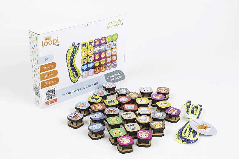 Passa Blocos dos Animais - Loopi Toys