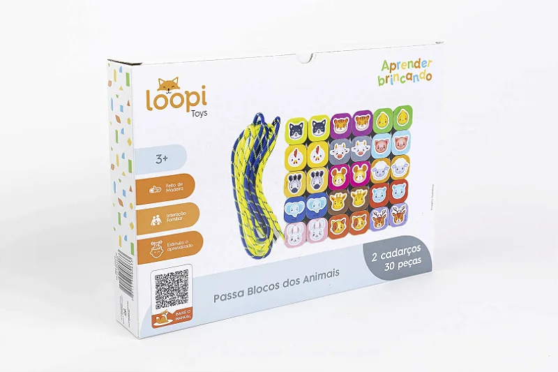 Passa Blocos dos Animais - Loopi Toys