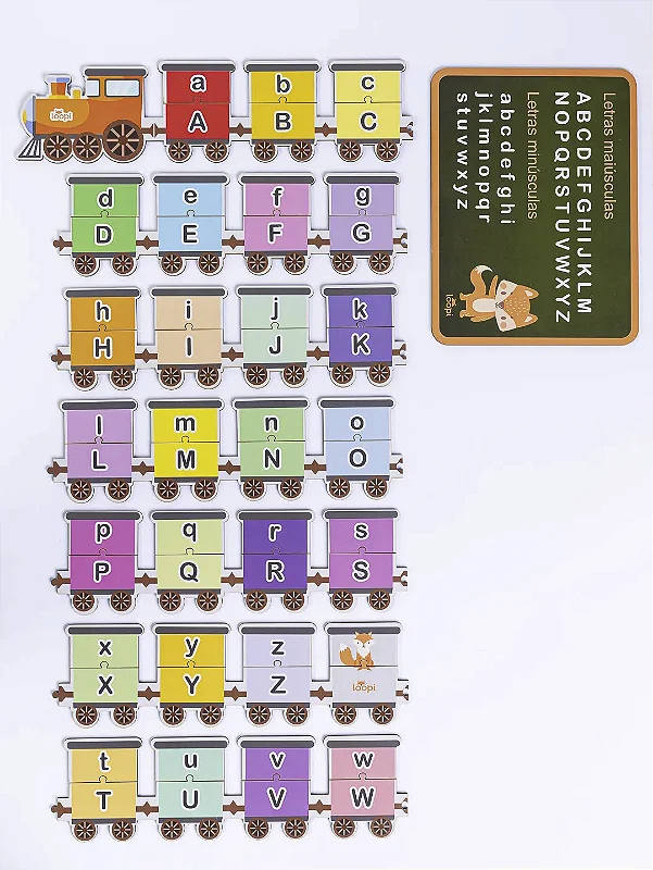 Desvende o ABC com o Jogo Trem do Alfabeto - Loopi Toys