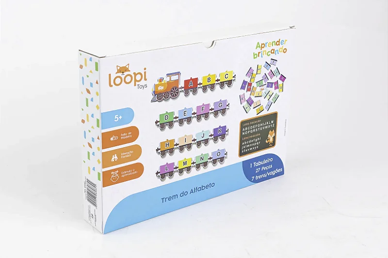 Desvende o ABC com o Jogo Trem do Alfabeto - Loopi Toys