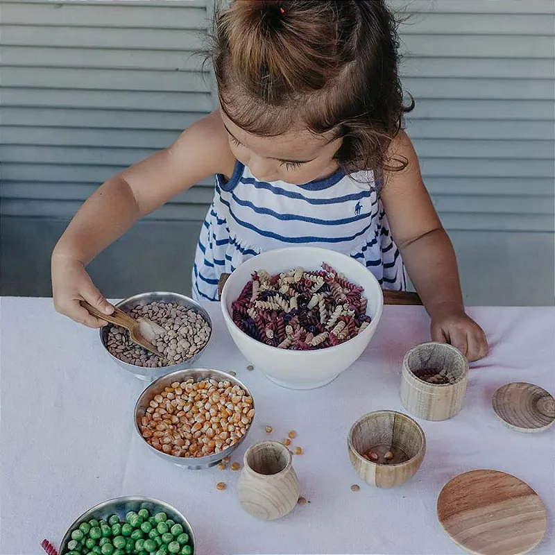 Kit de Potinhos: Brincadeiras Sensoriais e Imaginação à Mesa! Lume Brinquedos