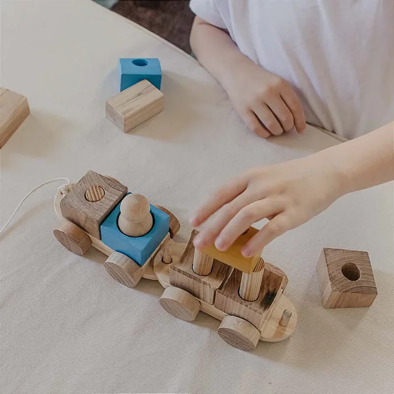 Carretinha de Encaixe: Construa e Brinque em Três Dimensões! Lume Brinquedos