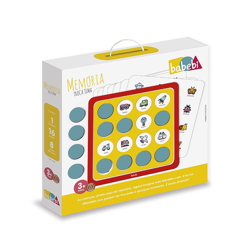 Jogo da Memória Troca Tema - Babebi Brinquedos