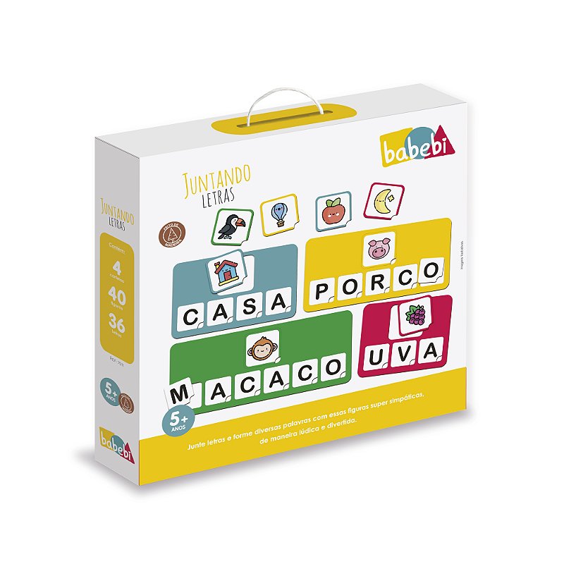 Juntando Letras: Brinquedo Educativo para Crianças a Partir de 5 Anos - Babebi