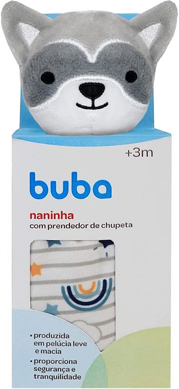 Naninha Guaxinim CINZA – Aconchego e Companhia para o Soninho do Bebê - Buba