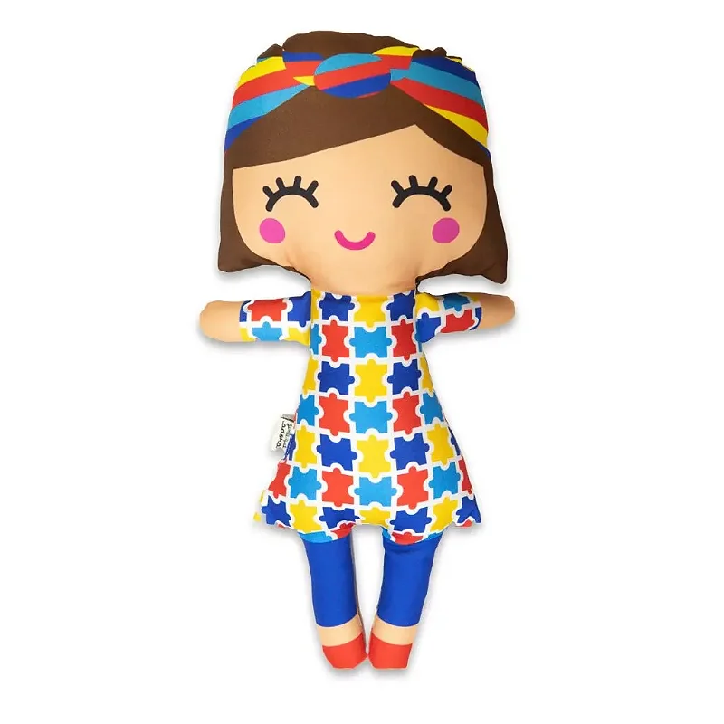 Boneca Inclusiva Autismo: Celebrando a Diversidade com Amor e Cores - Gente que Adora