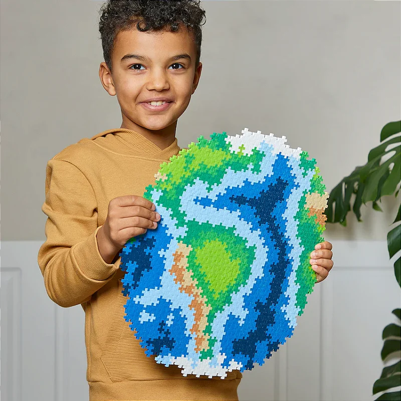 PlusPlus Puzzle By Numbers Planeta com 800 peças: Explore a Criatividade Infinita!