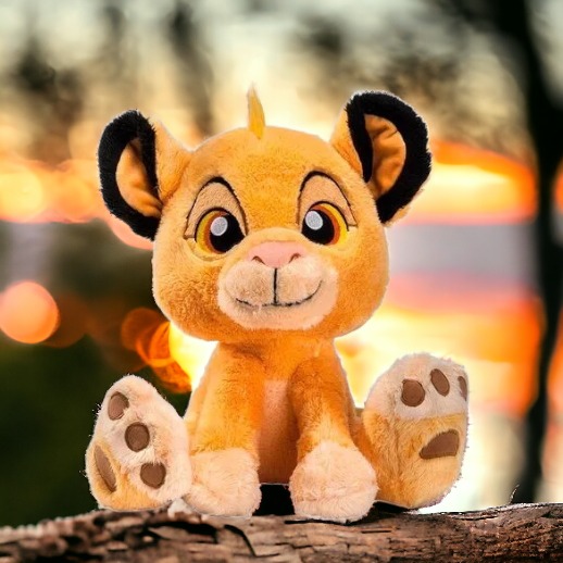 Simba Big Feet Pelúcia 30 cm Disney - Fun Divirta-se