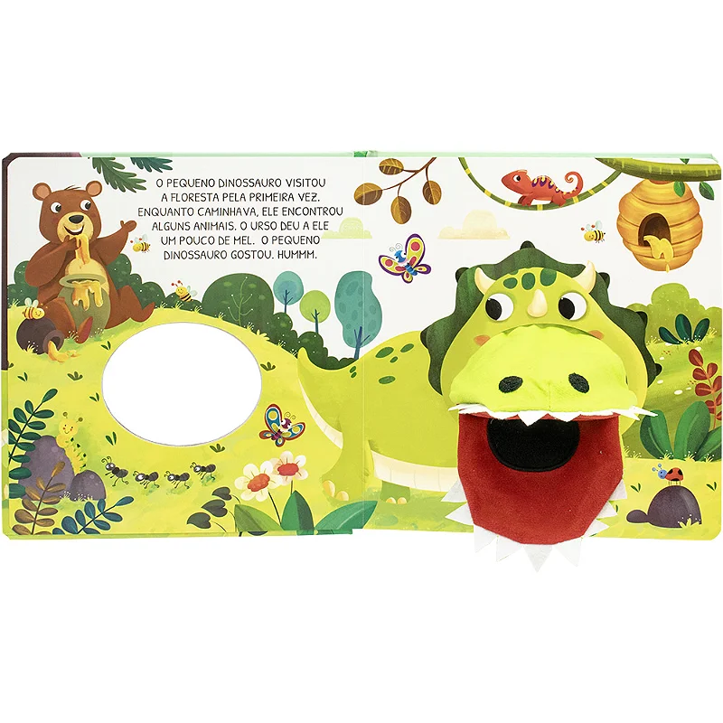 Aventuras com Fantoches: Pequeno Dinossauro - Mammoth World - Happy Books