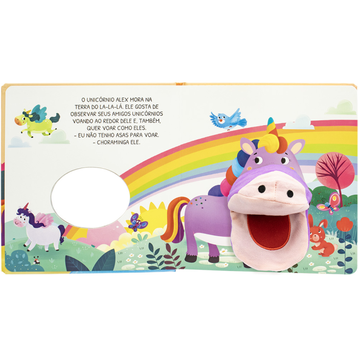 Aventuras com Fantoches: Unicórnio Feliz - Mammoth World - Happy Books