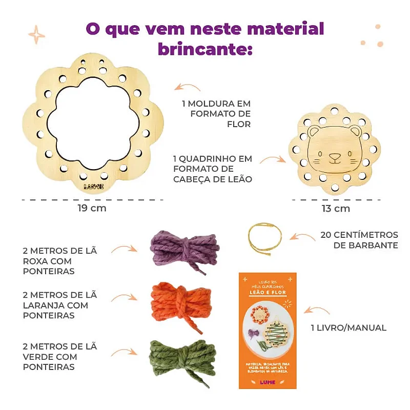 Meus Quadrinhos - Leão e Flor - Lume Brinquedos