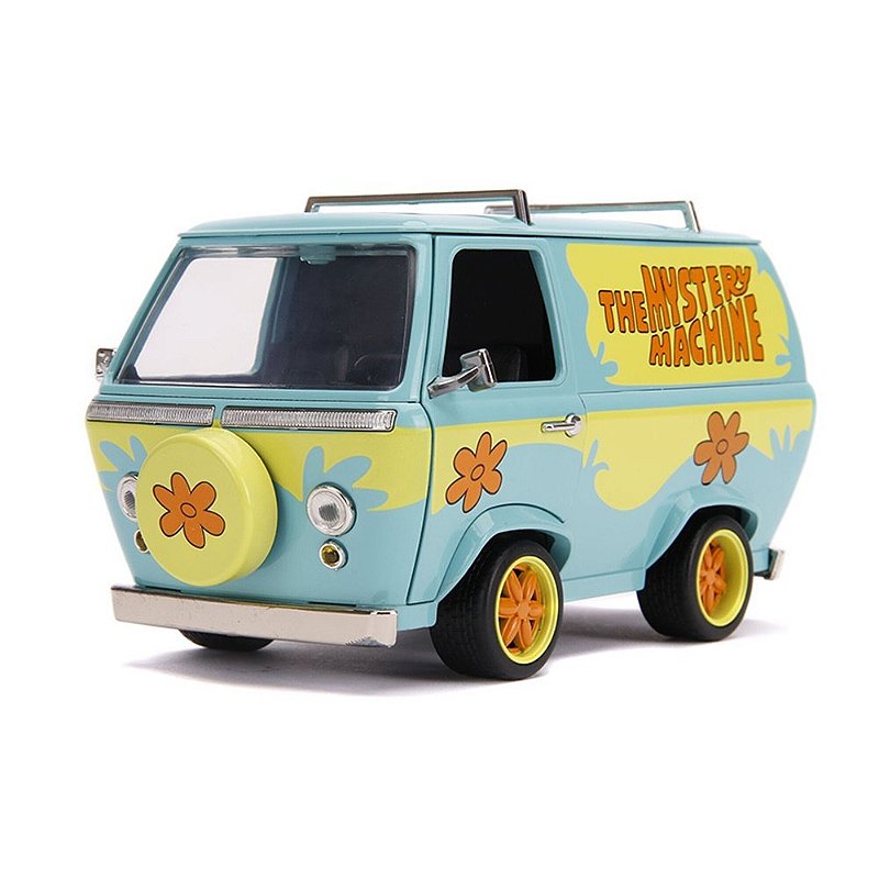 Miniatura Van The Mystery Machine c/ Figuras Scooby Doo e Salsicha - 1:24 - Jada Toys