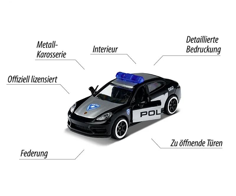 Box Set com 5 Miniaturas Porsche Edition - Escala 1:60 - 1:64 - Majorette