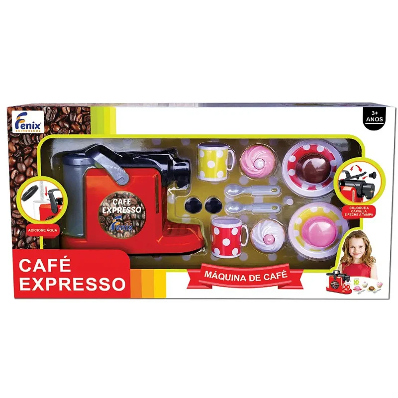 Máquina de Café Expresso para Brincar - Fênix Brinquedos