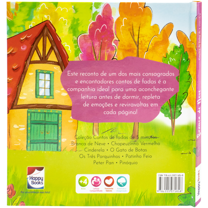 Contos de Fadas de 5 Minutos: Branca de Neve da Little Pearl Books - Happy Books