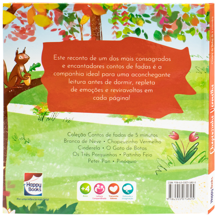 Contos de Fadas de 5 Minutos: Chapeuzinho Vermelho da Little Pearl Books - Happy Books