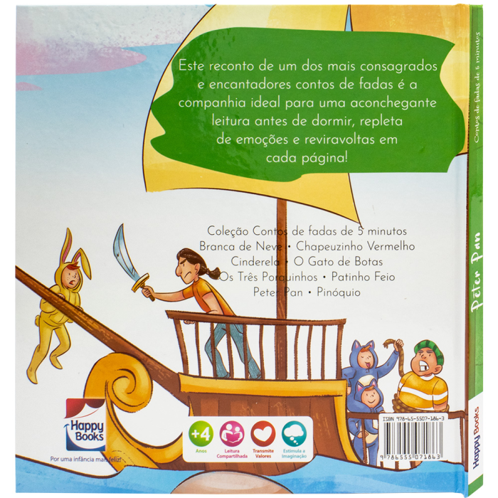 Contos de Fadas de 5 Minutos: Peter Pan da Little Pearl Books - Happy Books