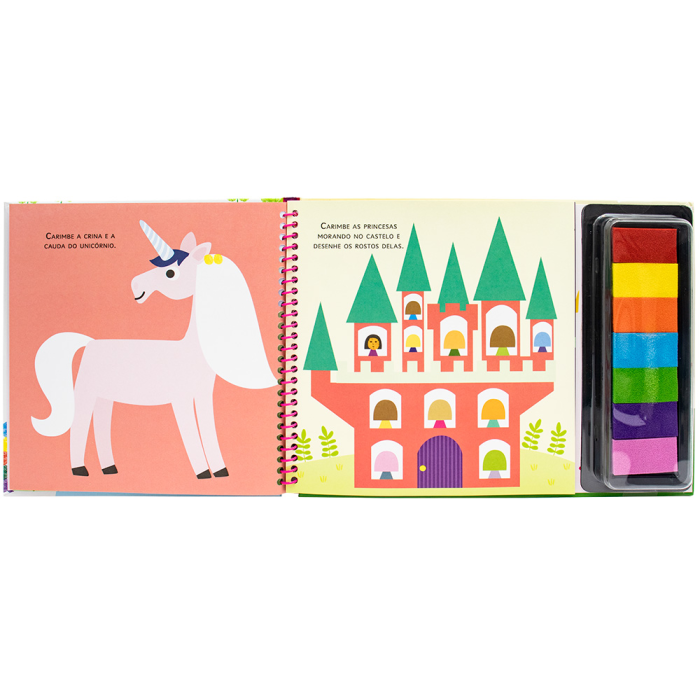 Diversão com os Dedinhos: Unicórnios da Mammoth World - Happy Books