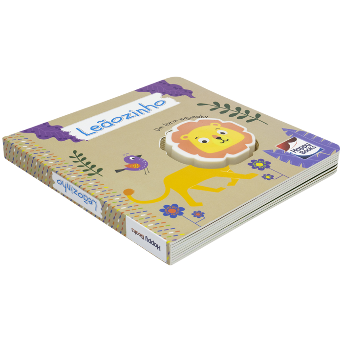 É do Barulho! Um Livro-Squeaky: Leãozinho da Mammoth World - Happy Books