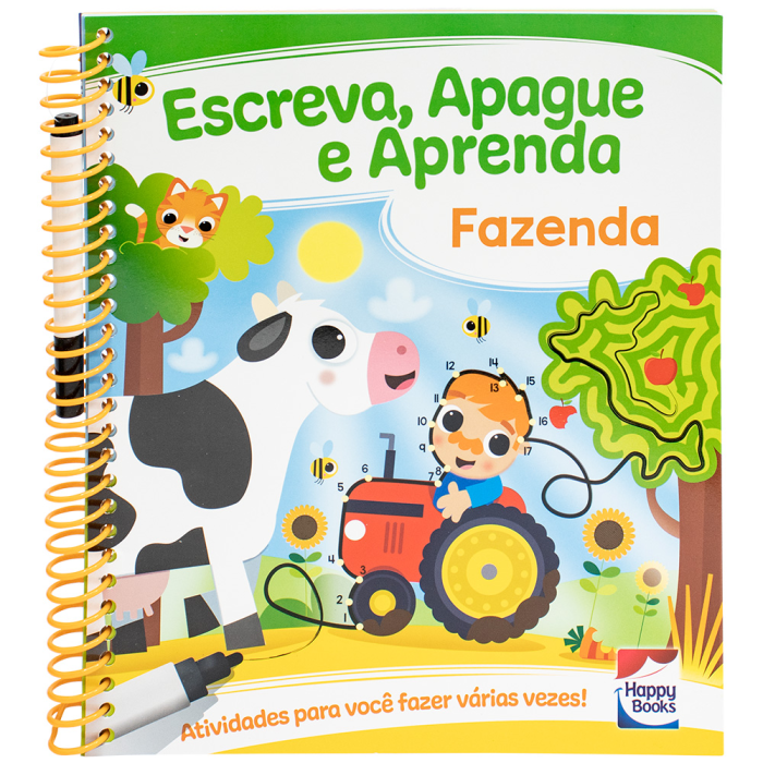 Escreva, Apague e Aprenda: Fazenda da Curious Universe UK - Happy Books