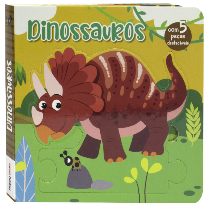 Leia, Encaixe & Brinque: Dinossauros da Mammoth World - Happy Books