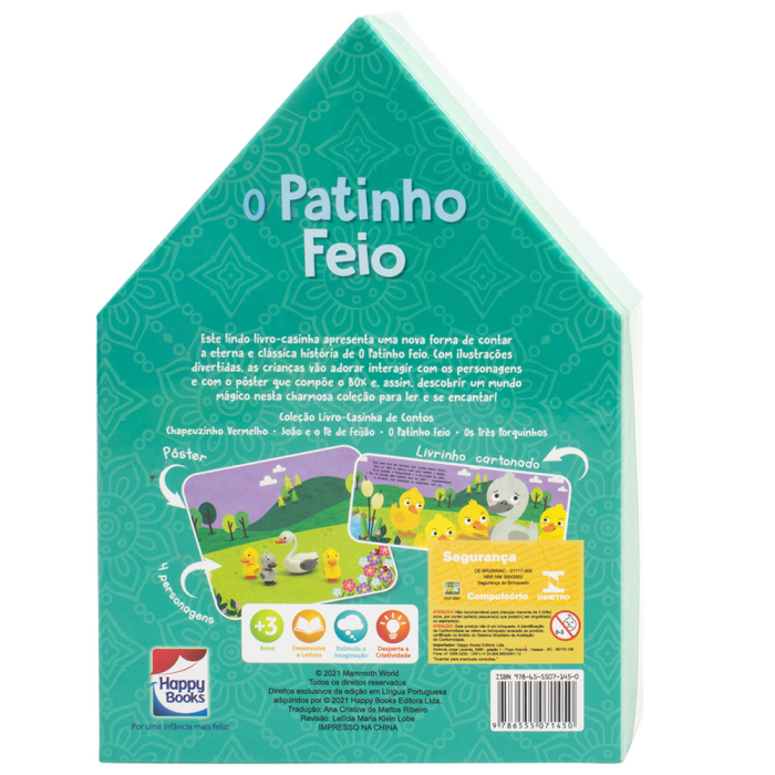 Livro-Casinha de Contos: O Patinho Feio da Mammoth World - Happy Books