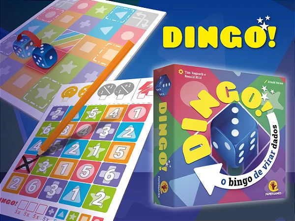 Dingo! O Jogo de Dados para os Azarados: Diversão para Toda a Família - PaperGames