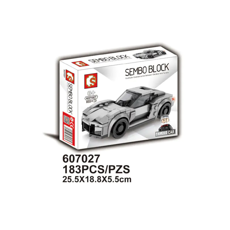 Carro para montar (estilo Lego) SEMBO 607027 Rezwani Beast ALPHA - 183 peças (Série Racing)