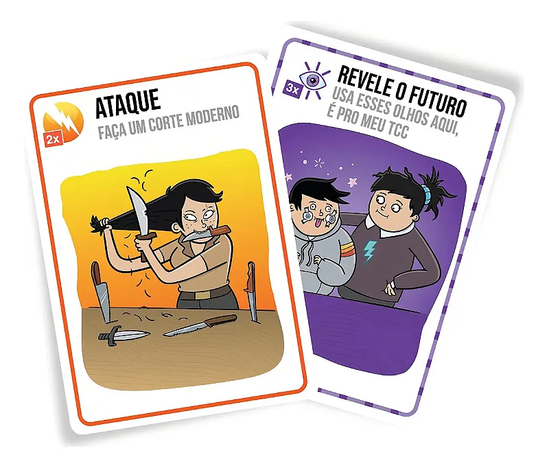 Jogo de Cartas Exploding Kittens: Bem vs Mal | Galápagos