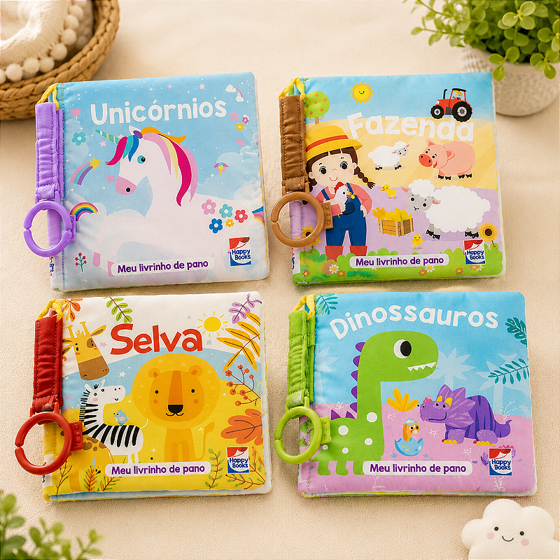 Kit Meu Livrinho de Pano - 4 Volumes