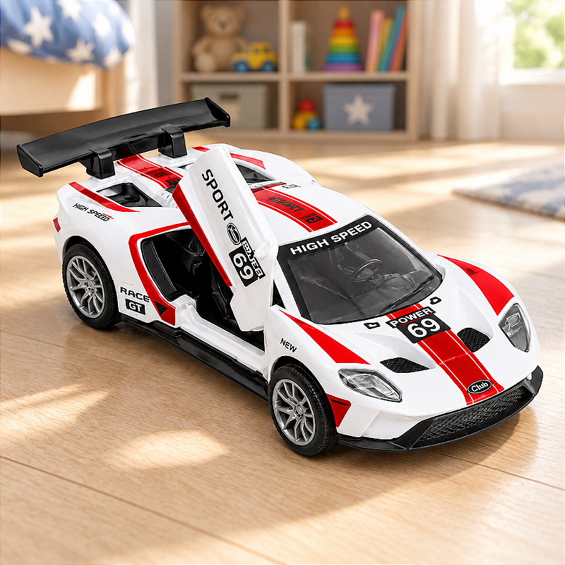 Carrinho Esportivo GT - Branco 1:32